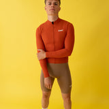 Men's Ukendt Long Sleeve Summer Jersey - Tennis Red