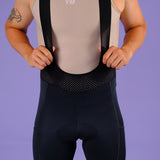 Men's WOYM Cargo Bib Shorts - Jet Black