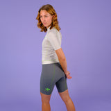Women's WOYM Cargo Bib Shorts - Steel Grey