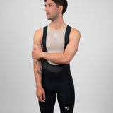 Men's WOYM Cargo Bib Shorts - Dyed Black