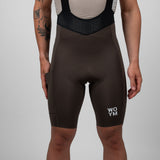 Men's WOYM Cargo Bib Shorts - Smoked Clay