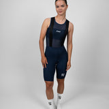 Women's WOYM Cargo Bib Shorts - Obsidian Blue