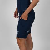 Women's WOYM Cargo Bib Shorts - Obsidian Blue