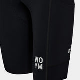 Women's WOYM Cargo Bib Shorts - Dyed Black