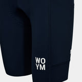 Women's WOYM Cargo Bib Shorts - Obsidian Blue