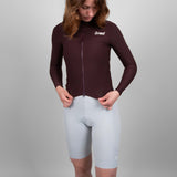 Women's Unrecognized Long Sleeve Jersey - Bordeaux
