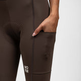Women's WOYM Cargo Bib Shorts - Smoked Clay
