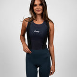 Women's WOYM Cargo Bib Shorts - Night Blue