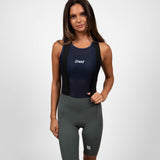 Women's WOYM Cargo Bib Shorts - Pewter