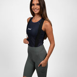 Women's WOYM Cargo Bib Shorts - Pewter