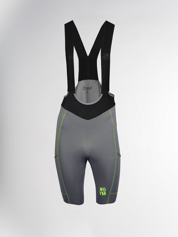 Men's WOYM Bib Shorts Steel Grey