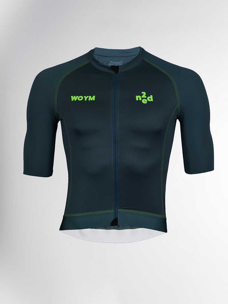 Men's WOYM Jersey Deep Aqua Green