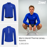 Men's Ukendt Thermal Jersey - Azzurro